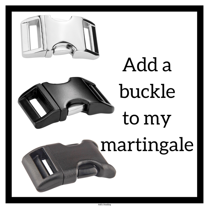 Add a buckle to any martingale