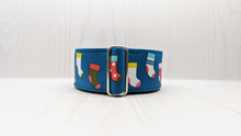 Load image into Gallery viewer, Claus Christmas Stocking Martingale Dog Collar