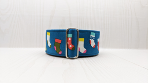 Claus Christmas Stocking Martingale Dog Collar