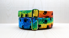 Load image into Gallery viewer, Cosmo Rainbow Neochrome dog collar