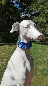 Purple and Blue abstract pattern martingale - Size Small - Ready to Ship
