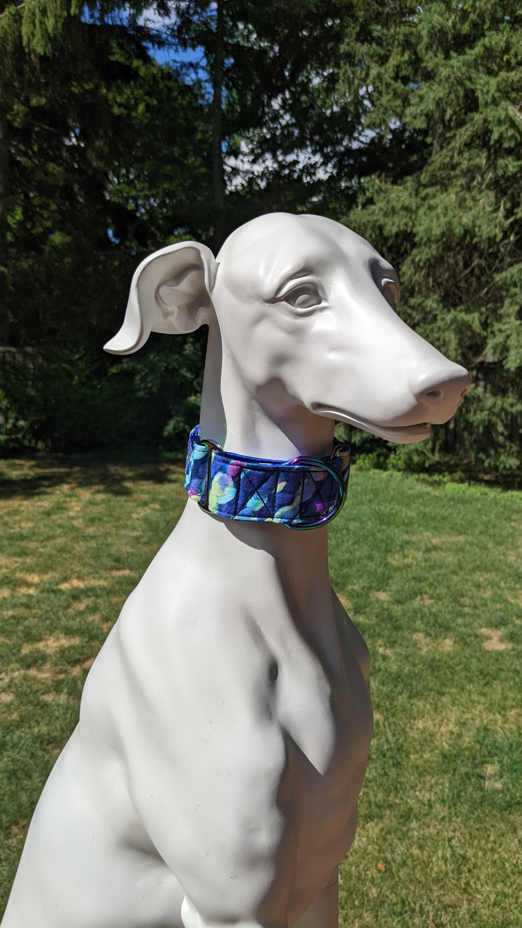 Purple and Blue abstract pattern martingale - Size Small - Ready to Ship