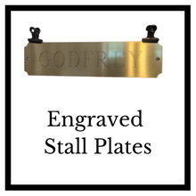 Load image into Gallery viewer, Brass Stall Plate