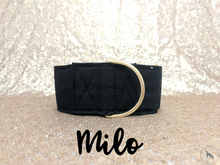 Load image into Gallery viewer, Milo - Plain Black dog collar