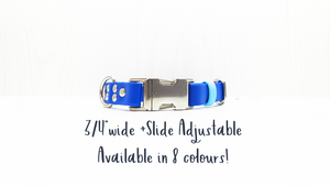 3/4" Slide Adjustable BioThane Waterproof Collars